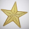 Gold star iron on patch