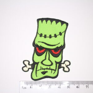 Frankenstein head iron on patch