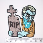 RIP Zombie iron on patch