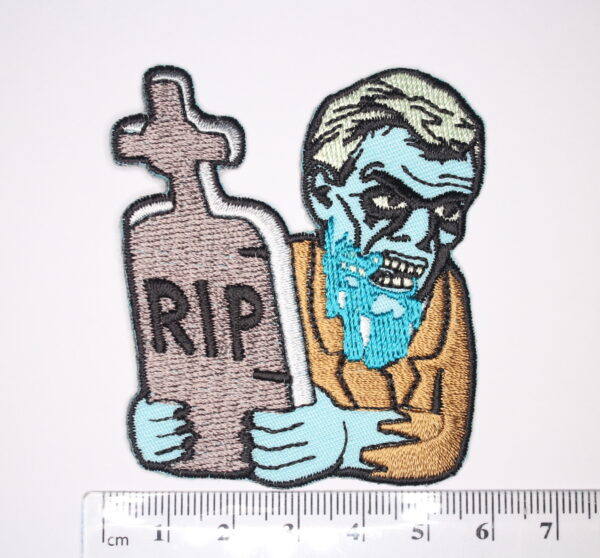 RIP Zombie iron on patch