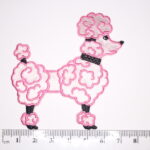 Poodle iron on patch