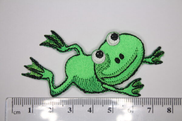 Frog iron on patch