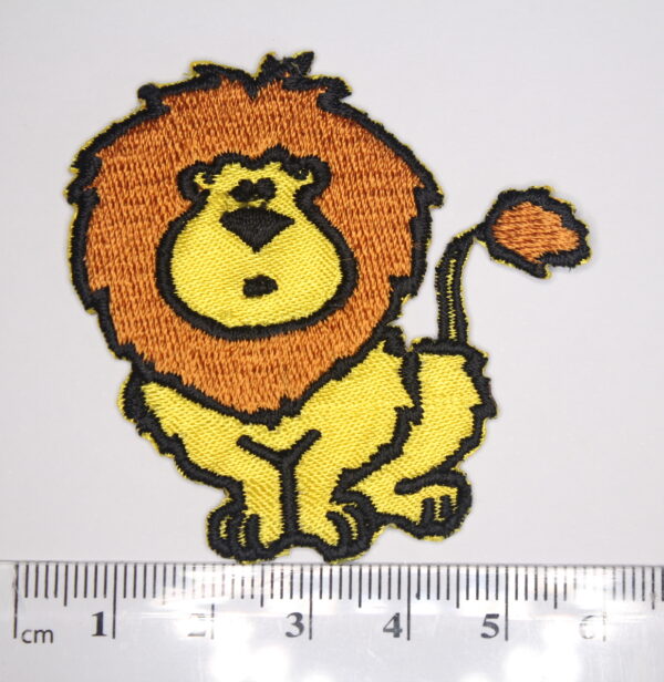 Lion iron on patch