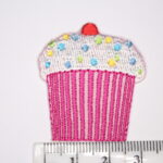 Pink and white Iron on patch