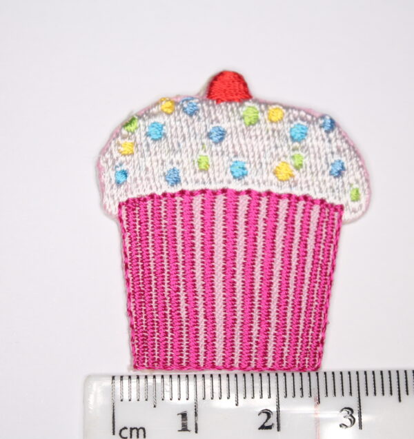 Pink and white Iron on patch