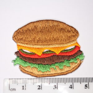Burger iron on patch