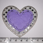 Purple heart iron on patch