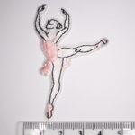 On Point Ballet dancer iron on patch