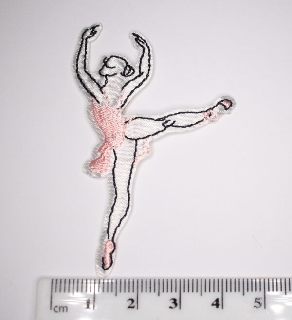 On Point Ballet dancer iron on patch