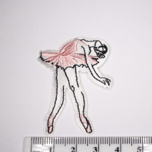 Arched Ballet dancer iron on patch