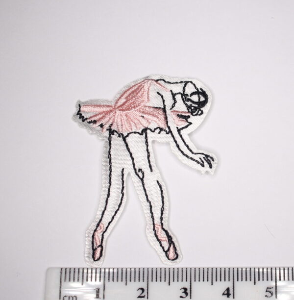 Arched Ballet dancer iron on patch