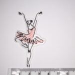 Ballet dancer iron on patch