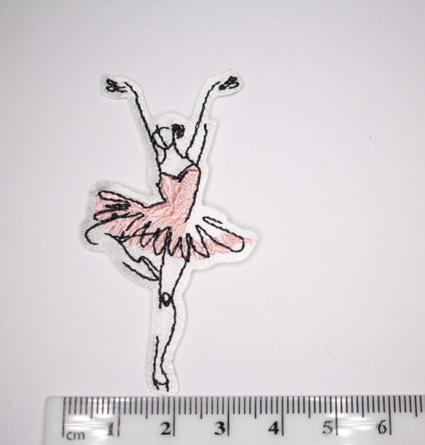 Ballet dancer iron on patch