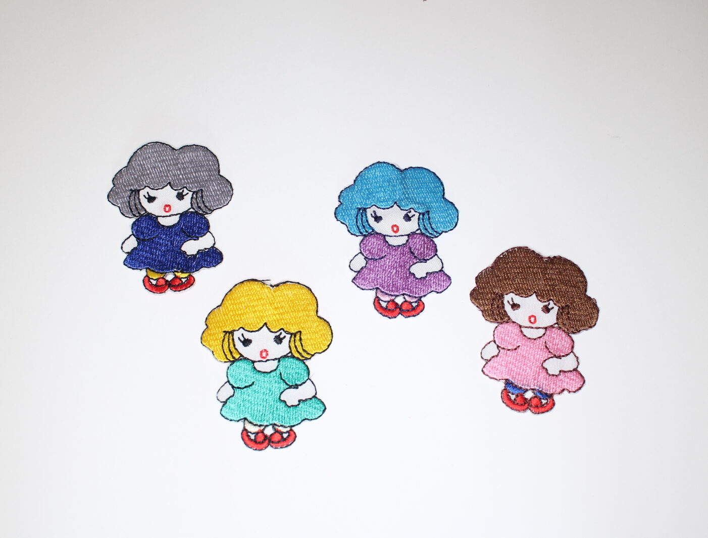 Girls Iron On Patch Various coloured Girl Iron On Patches