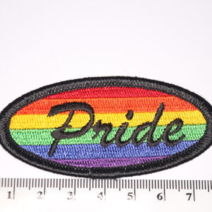 Pride Rainbow Oval Iron On Patch Pride Rainbow Oval Iron On Patch