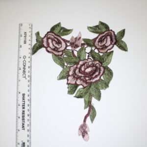 Large Embroidered Flowers Sew-On Patch Appliqué