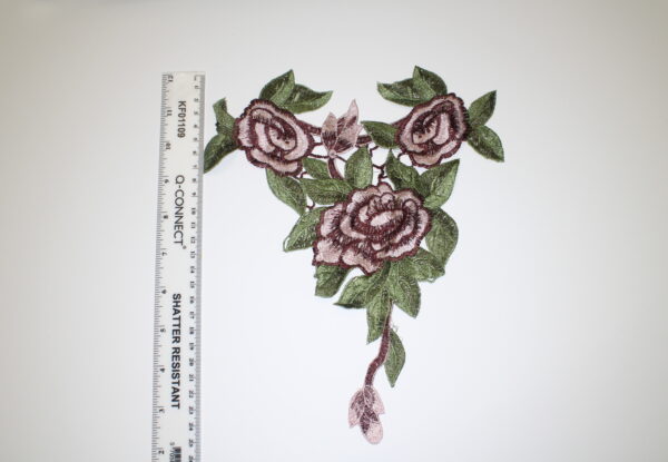 Large Embroidered Flowers Sew-On Patch Appliqué