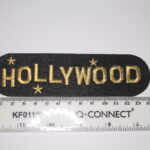 Black and Gold Hollywood Iron On Patch