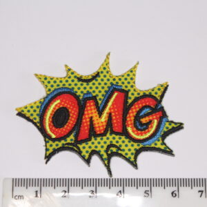 OMG Pop art iron On Patch